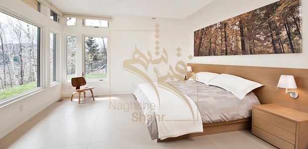 نمونه ای از طراحی داخلی اتاق خواب به سبک مینیمال
