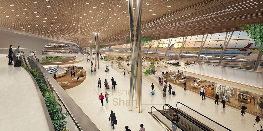 نمونه ای از طراحی معماری فرودگاه